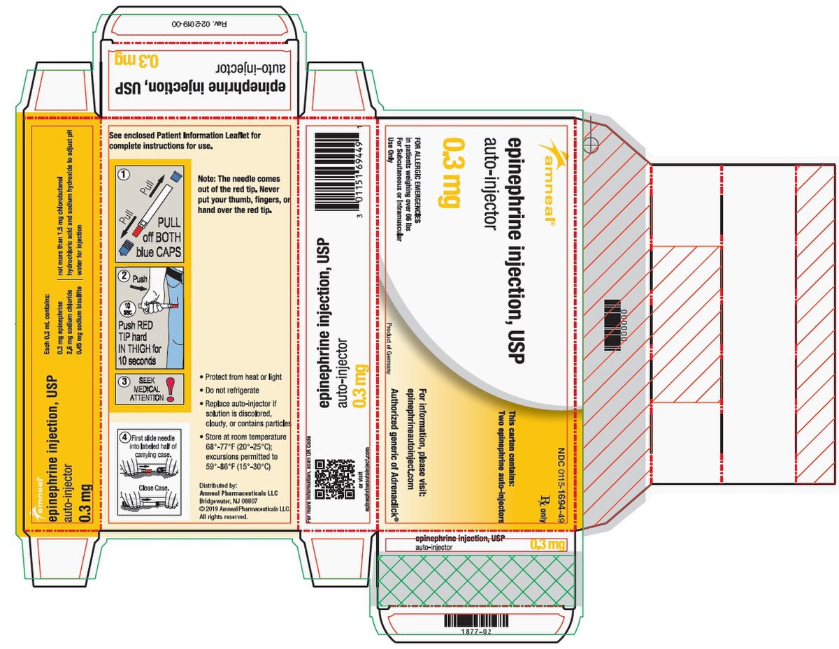 Amneal epinephrine 0.3 mg auto-inje